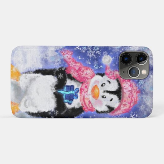 Niedlicher Pinguin iPhone Case (Rückseite (Horizontal))