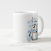 "Niedlicher Pinguin" Jumbo-Tasse (Vorderseite Rechts)