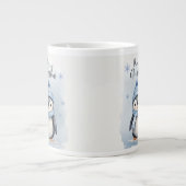 "Niedlicher Pinguin" Jumbo-Tasse (Vorderseite)