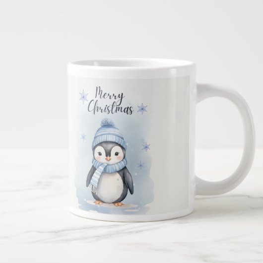 "Niedlicher Pinguin" Jumbo-Tasse (Rechts)