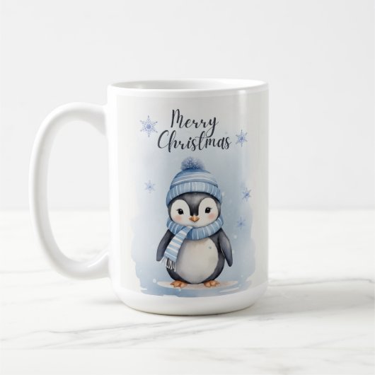"Niedlicher Pinguin" Kaffeetasse (Links)