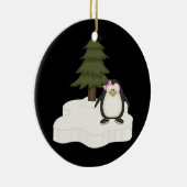 Niedlicher Pinguin Keramikornament (Rechts)