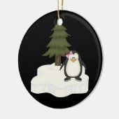 Niedlicher Pinguin Keramikornament (Links)
