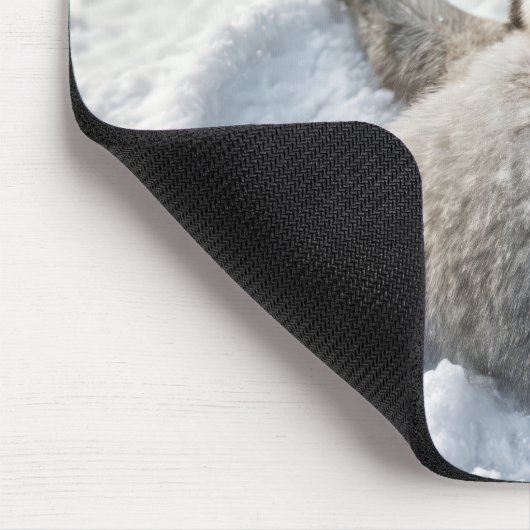 Niedlicher Pinguin-Kick Schneegel Mousepad (Ecke)