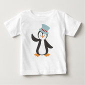 Niedlicher Pinguin, kleiner Pinguin, Pinguin mit H Baby T-shirt (Vorderseite)