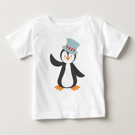 Niedlicher Pinguin, kleiner Pinguin, Pinguin mit H Baby T-shirt (Vorderseite)