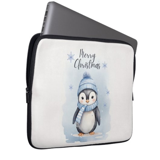 "Niedlicher Pinguin" Laptopschutzhülle (Vorne Rechts)