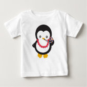 Niedlicher Pinguin, Little Pinguin, Party Pfeifen Baby T-shirt (Vorderseite)