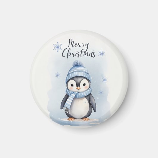 "Niedlicher Pinguin" Magnet (Vorne)