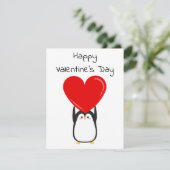 Niedlicher Pinguin mit einem großen roten Herz - K (Stehend Vorderseite)