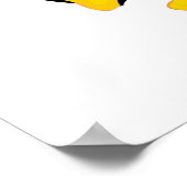 niedlicher Pinguin mit Eis Poster (Ecke)