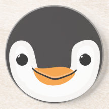 Niedlicher Pinguin mit Scarf und Zeichen