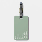 Niedlicher Pinguin mit Weihnachtsgeschenken im Sch Gepäckanhänger (Rückseite vertikal)