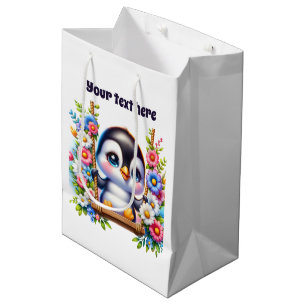 Niedlicher Pinguin Mittlere Geschenktüte