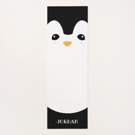 Niedlicher Pinguin Niedlich Personalisiert Moderne Yogamatte (Rückseite)