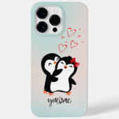 Niedlicher Pinguin-Paar-Telefonkoffer Case-Mate iPhone Hülle (Rückseite)