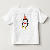 Niedlicher Pinguin, Party-Hut, Firecracker, Bow-Kr Kleinkind T-shirt (Vorderseite)
