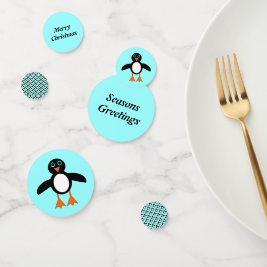Niedlicher Pinguin Personalisiert Konfetti (Gruppe)