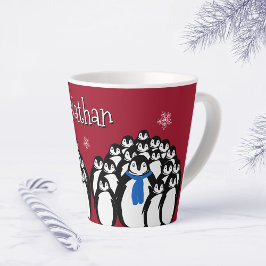 Niedlicher Pinguin Personalisiert Milchtasse