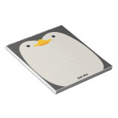 Niedlicher Pinguin Personalisierte Kinder Notepad Notizblock (angewinkelt)