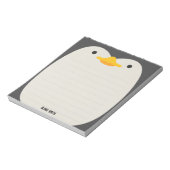 Niedlicher Pinguin Personalisierte Kinder Notepad Notizblock (Rotiert)