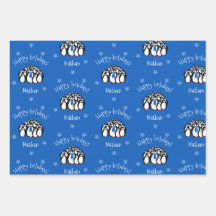 Niedlicher Pinguin Personalisierte Weihnachten