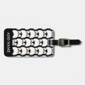 Niedlicher Pinguin-Pinguin Gepäckanhänger (Vorderseite horizontal)