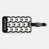 Niedlicher Pinguin-Pinguin Gepäckanhänger (Rückseite horizontal)