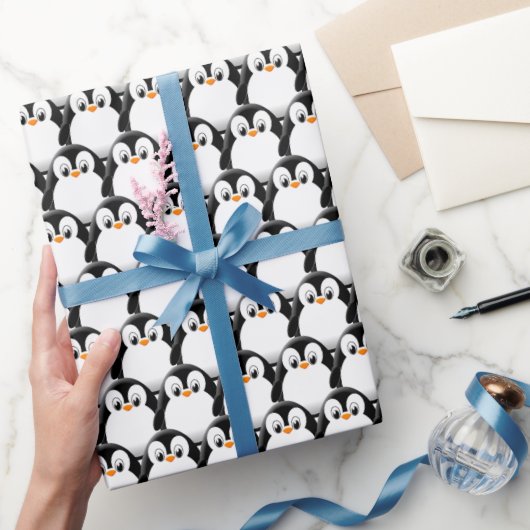 Niedlicher Pinguin-Pinguin Geschenkpapier (Schenken)