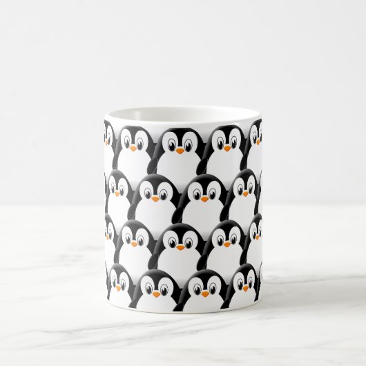 Niedlicher Pinguin-Pinguin Kaffeetasse (Mittel)