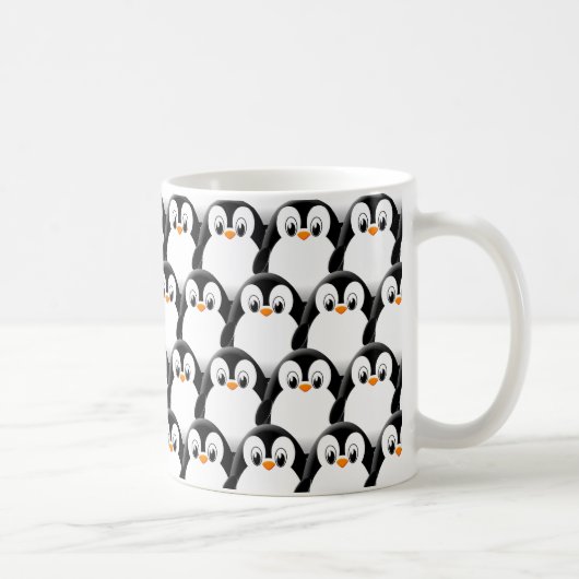 Niedlicher Pinguin-Pinguin Kaffeetasse (Rechts)