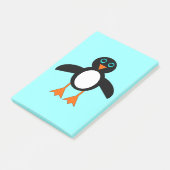 Niedlicher Pinguin Post es notiert Pad Post-it Klebezettel (angewinkelt)
