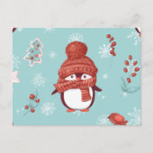 Niedlicher Pinguin Postkarte (Vorderseite)