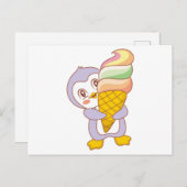 Niedlicher Pinguin Postkarte (Vorne/Hinten)