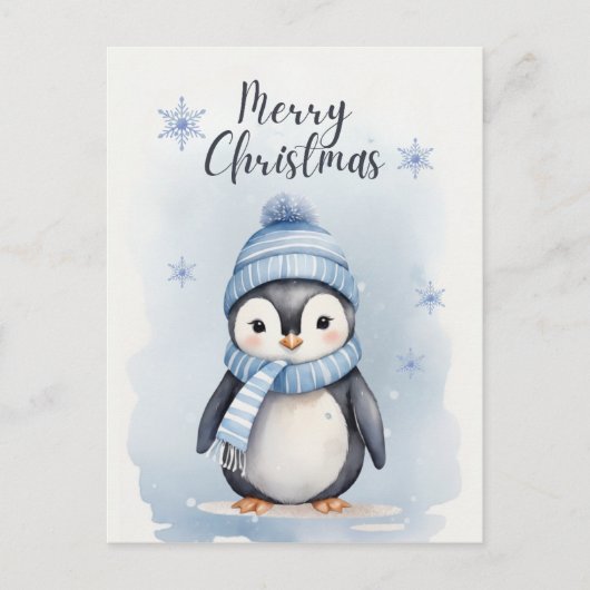 "Niedlicher Pinguin" Postkarte (Vorderseite)