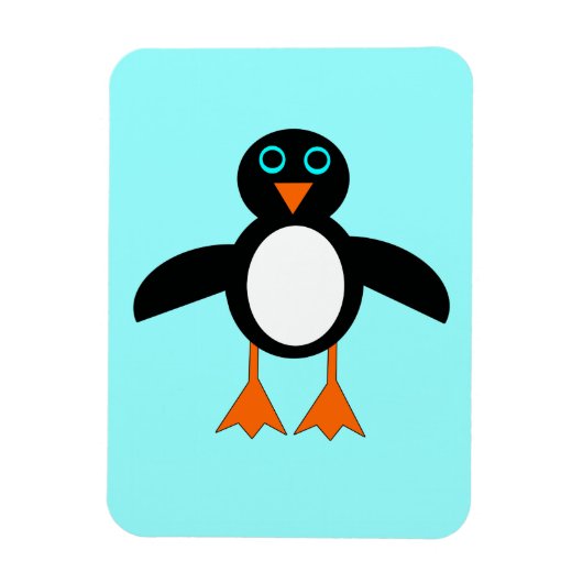Niedlicher Pinguin Premium Magnet (Vertikal)