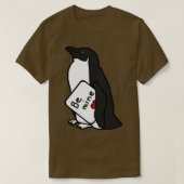 Niedlicher Pinguin sagt "Sei Mine" auf Valentinsta T-Shirt (Design vorne)