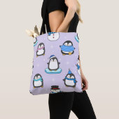 Niedlicher Pinguin Seamless Pattern Winter Tasche (Von Nahem)
