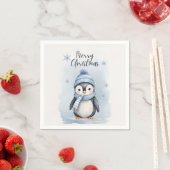 "Niedlicher Pinguin" Serviette (Beispiel)