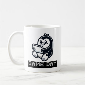 Niedlicher Pinguin spielt Videospiel - Game Day Kaffeetasse