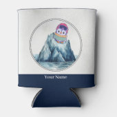 Niedlicher Pinguin Stehend auf einem Eisberg Dosenkühler (Vorderseite)