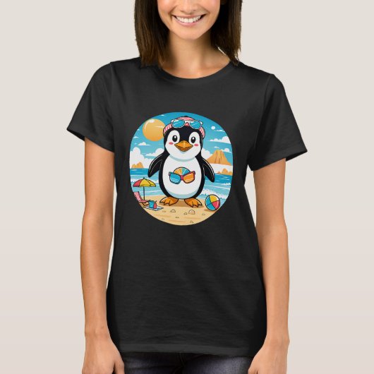 Niedlicher Pinguin-T - Shirt (Vorderseite)