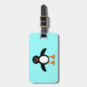 Niedlicher Pinguin-Tag Gepäckanhänger (Vorderseite vertikal)