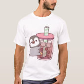 Niedlicher Pinguin-Umarmung des Eiskehltees T-Shirt (Vorderseite)