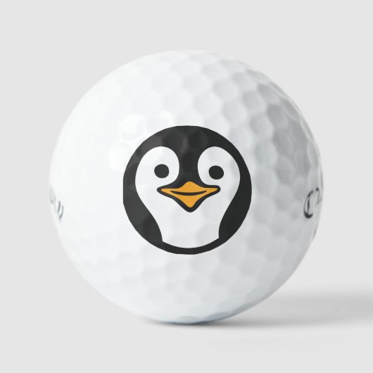 Niedlicher Pinguin Weihnachten Personalisiert Call Golfball (Vorderseite)