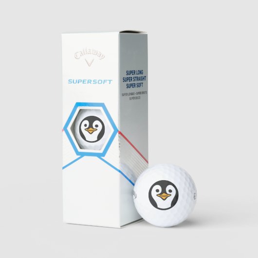 Niedlicher Pinguin Weihnachten Personalisiert Call Golfball (Verpackung)
