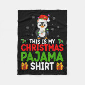 Niedlicher Pinguin Weihnachten Weihnachten Das ist Fleecedecke (Vorderseite)