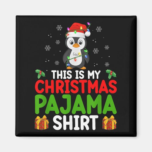 Niedlicher Pinguin Weihnachten Weihnachten Das ist Magnet (Vorne)