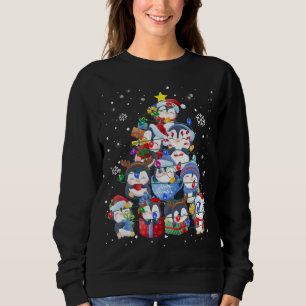 Niedlicher Pinguin Weihnachtsbaum Dekor Weihnachts Sweatshirt