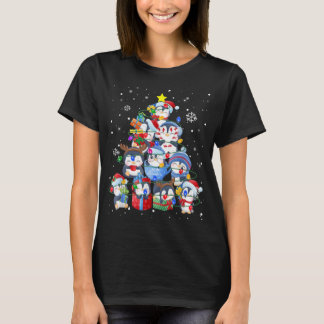 Niedlicher Pinguin Weihnachtsbaum Dekor Weihnachts T-Shirt